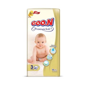 Goon Premium Soft Bant Jumbo Bebek Bezi No:3 7-12 Kg 40 Adet 
