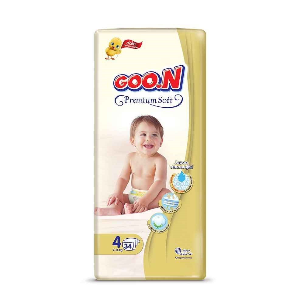 Goon Premium Soft Bant Jumbo Bebek Bezi No:4 9-14 Kg 34 Adet 