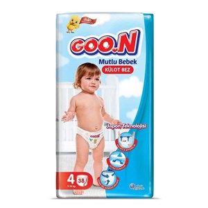 Goon Mutlu Bebek Jumbo Külot Bebek Bezi No:4 9-14 Kg 38 Adet 