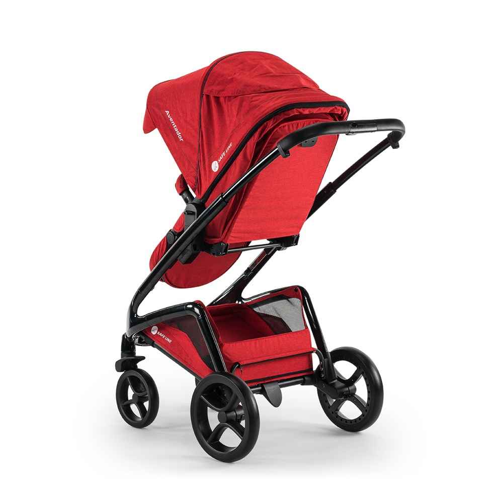 Safe Line Aventador Premium Red Travel Bebek Arabası White