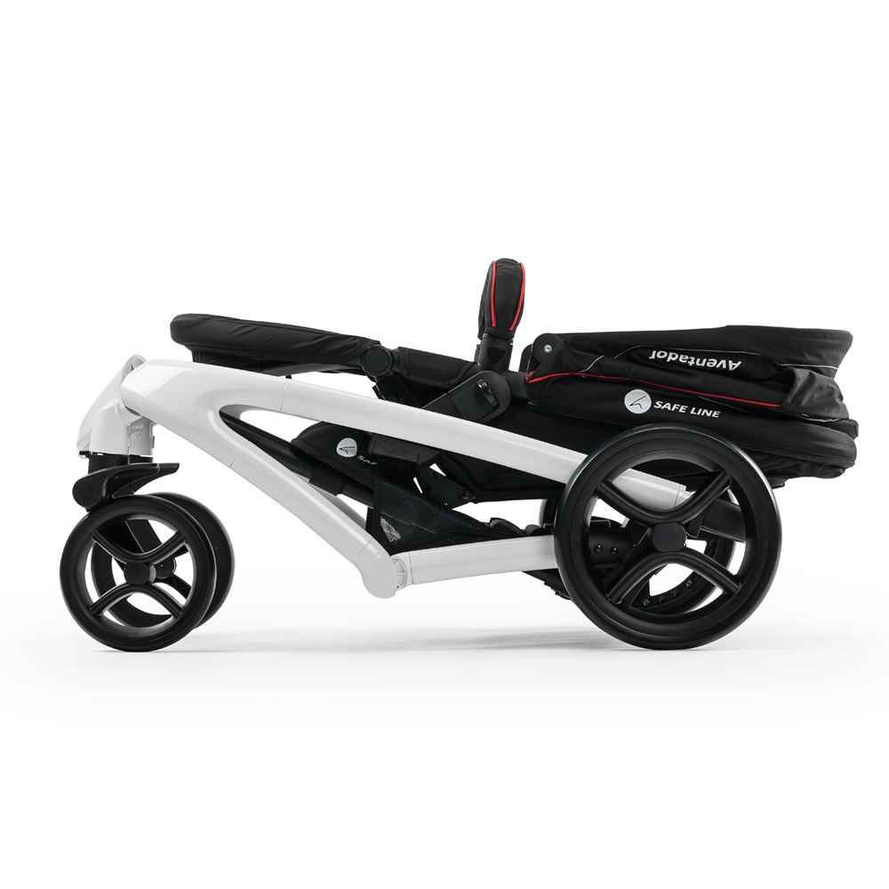 Safe Line Aventador Premium Red Travel Bebek Arabası White