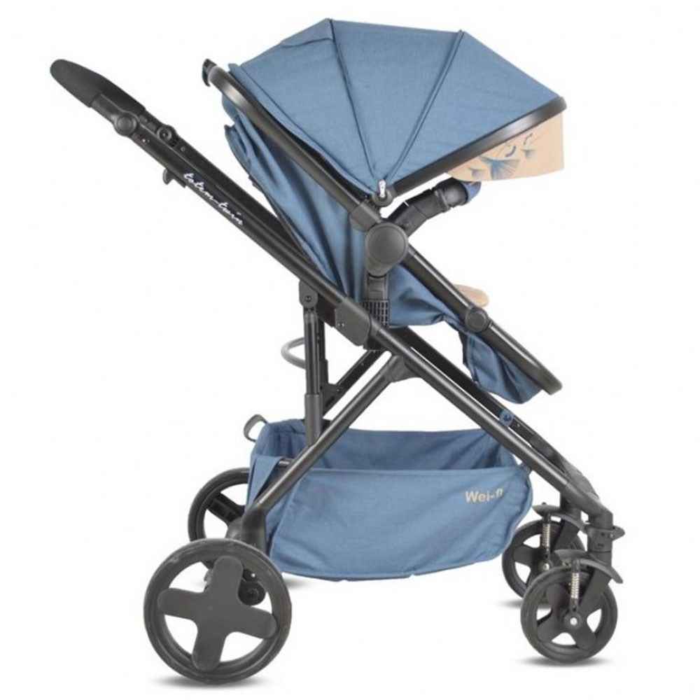 WeiB 6080 İkiz Travel Bebek Arabası Mavi Fiyatı İlke Bebe