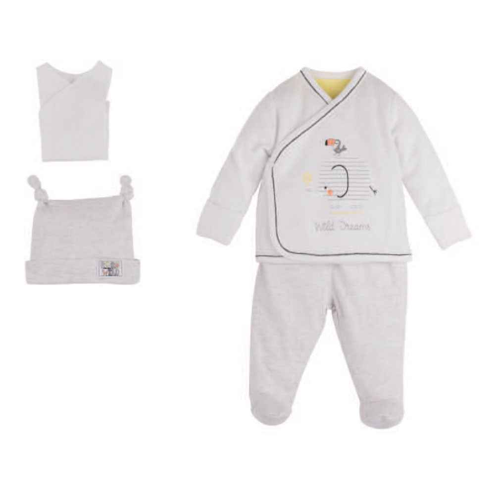 İdil Baby 9986 Bebek Zıbın Takımı Beyaz