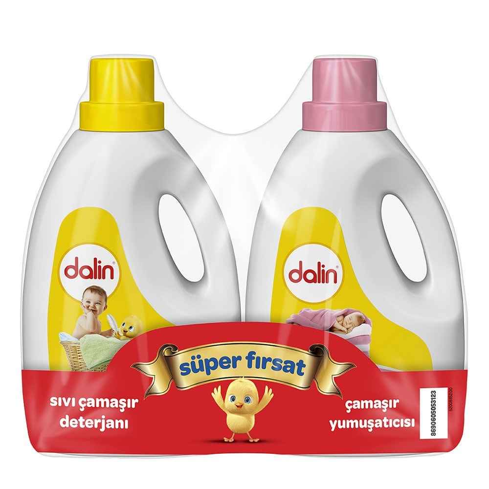 Dalin Sıvı Deterjan 1200 ml + 1200 ml Hediyeli 