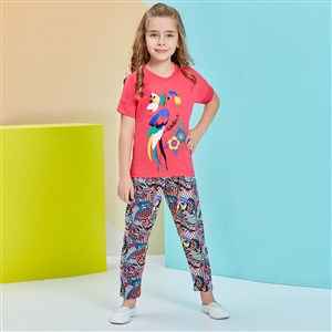 Roly Poly RP1261 Çocuk Pijama Takımı Fuşya