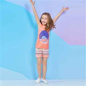 Roly Poly RP1276 Şortlu Çocuk Takım Yavruağzı