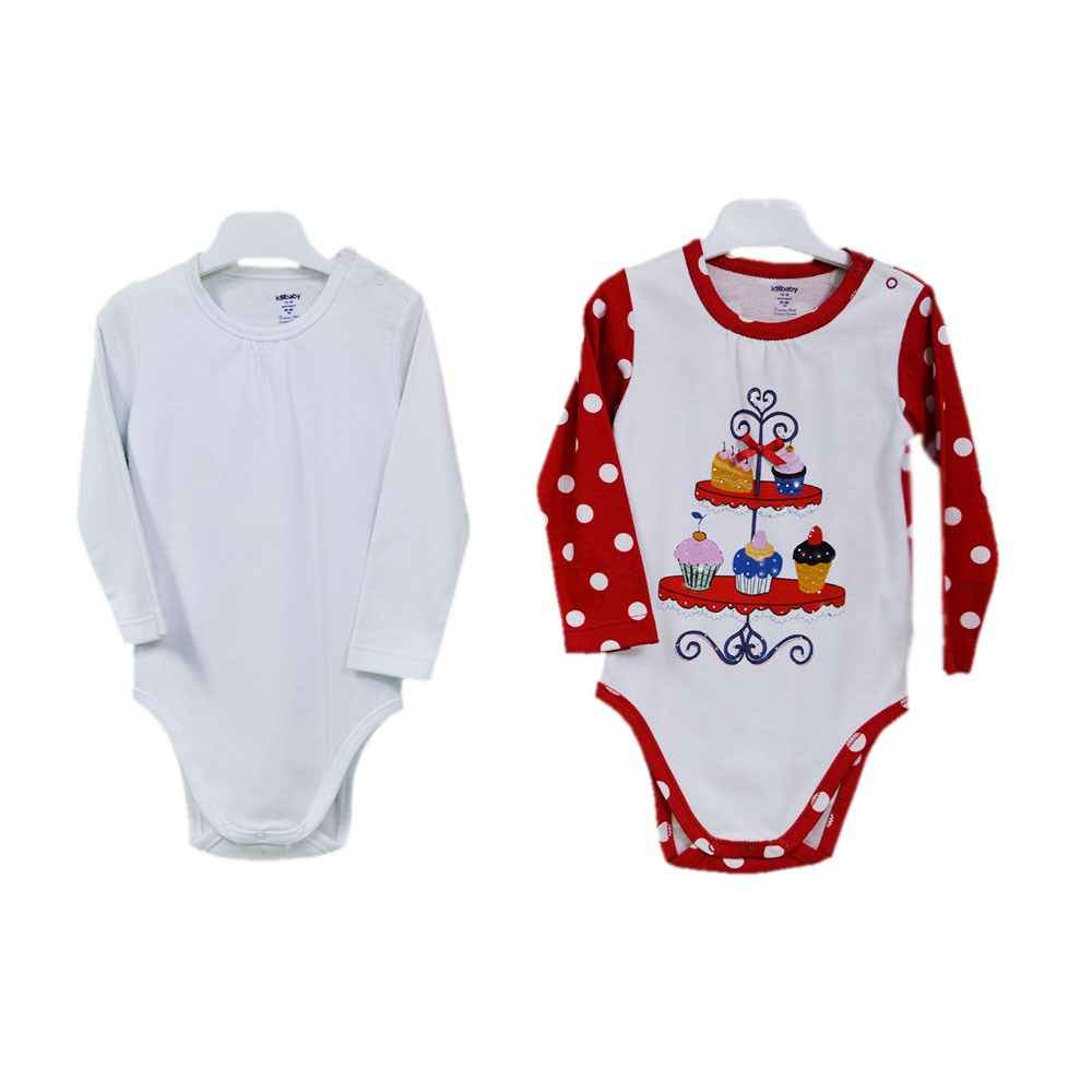 İdil Baby 3179 2'li Bebek Body Kırmızı