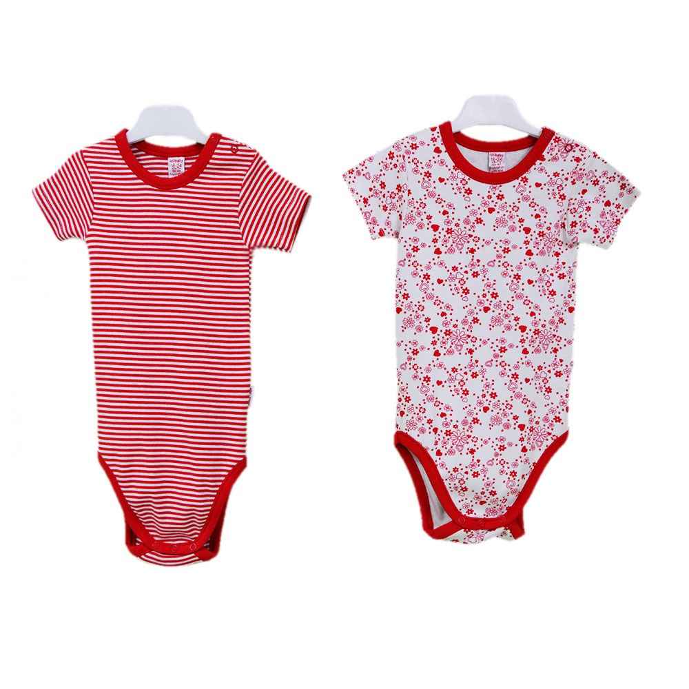 İdil Baby 3050 2'li Bebek Body Kırmızı