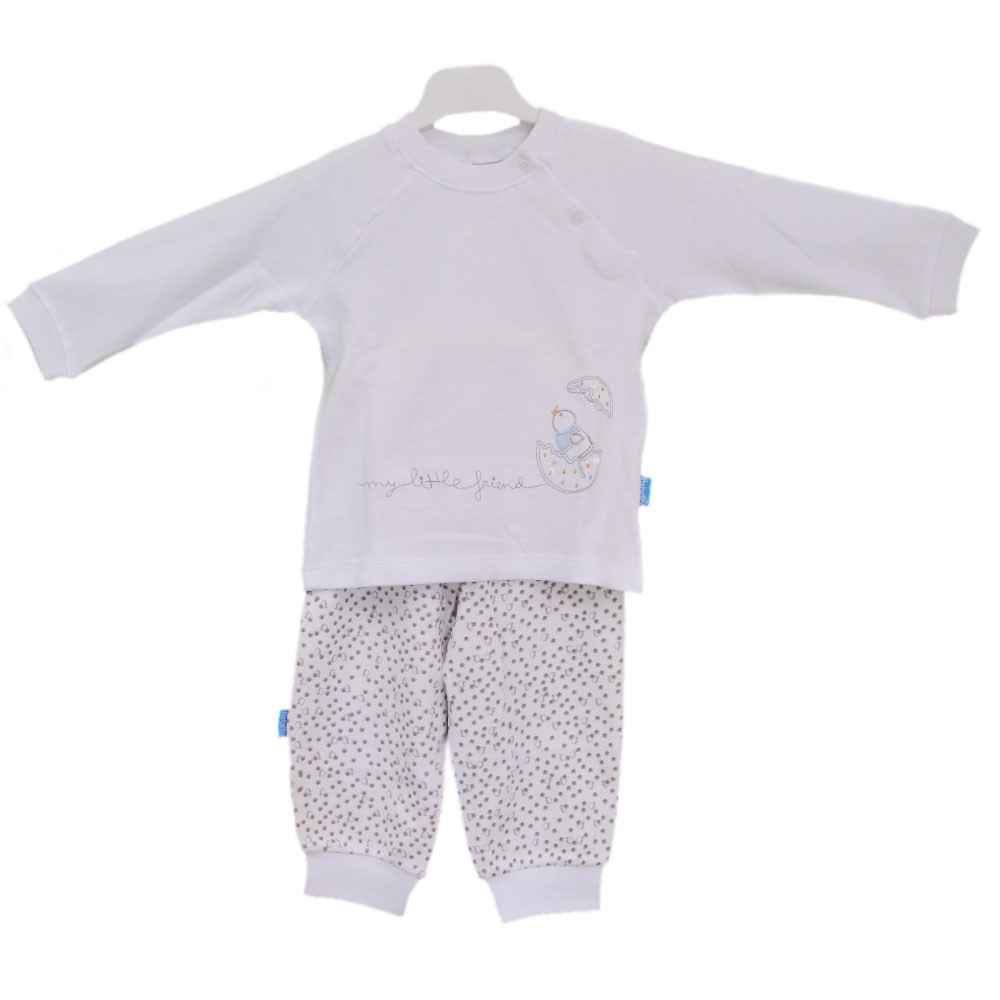 Bebetto 659 Bebek Pijama Takımı Gri-Mavi