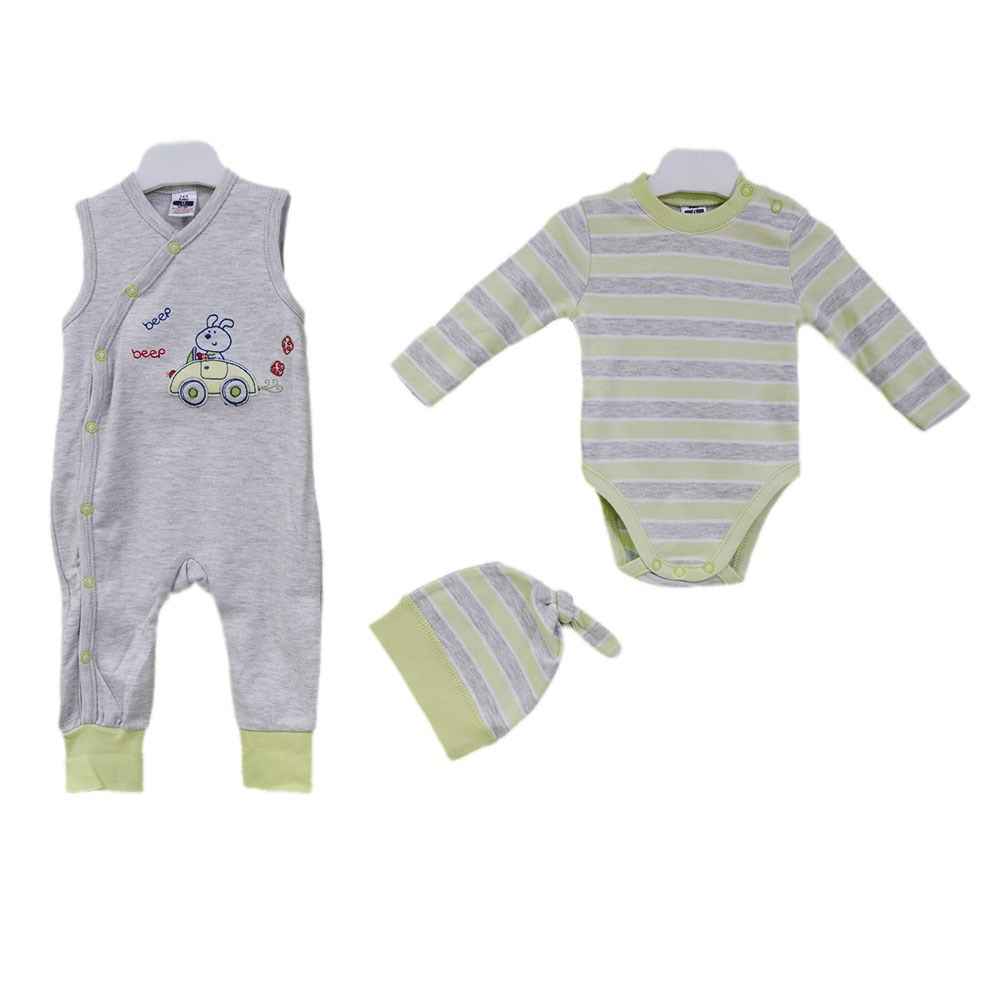 İdil Baby 2458 Bebek Tulumu Gri
