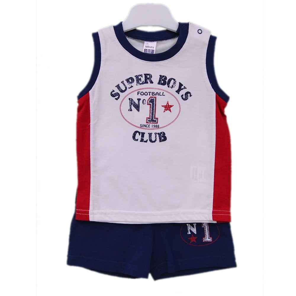 İdil Baby 3361 Şortlu Bebek Takımı Lacivert
