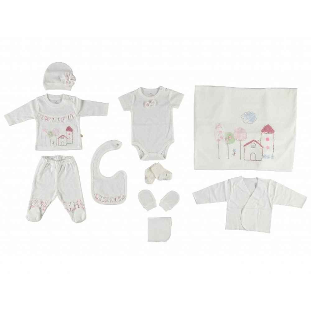 Bibaby 63098 Natural 10'lu Bebek Hastane Çıkış Seti Ekru