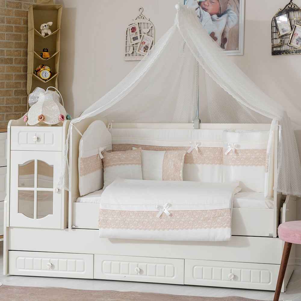 Mini Baby İnci Bebek Uyku Seti 10 Parça 60x120 cm