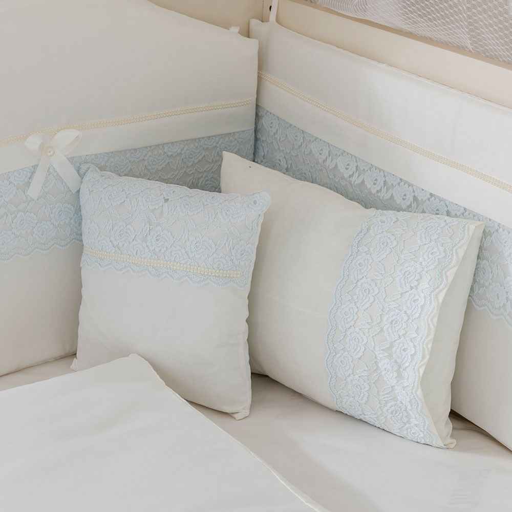 Mini Baby İnci Bebek Uyku Seti 10 Parça 80x130 cm Mavi