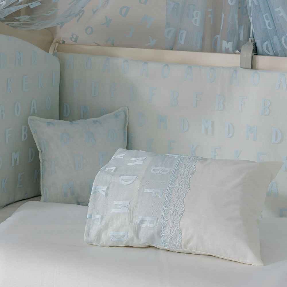 Mini Baby Alfabe Bebek Uyku Seti 10 Parça 60x120 cm Mavi