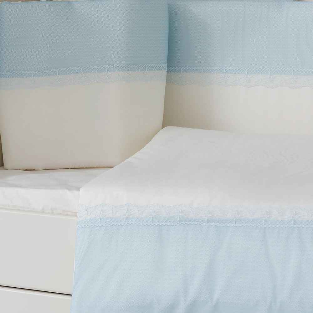 Mini Baby Eco Bebek Uyku Seti 10 Parça 80x130 cm Mavi