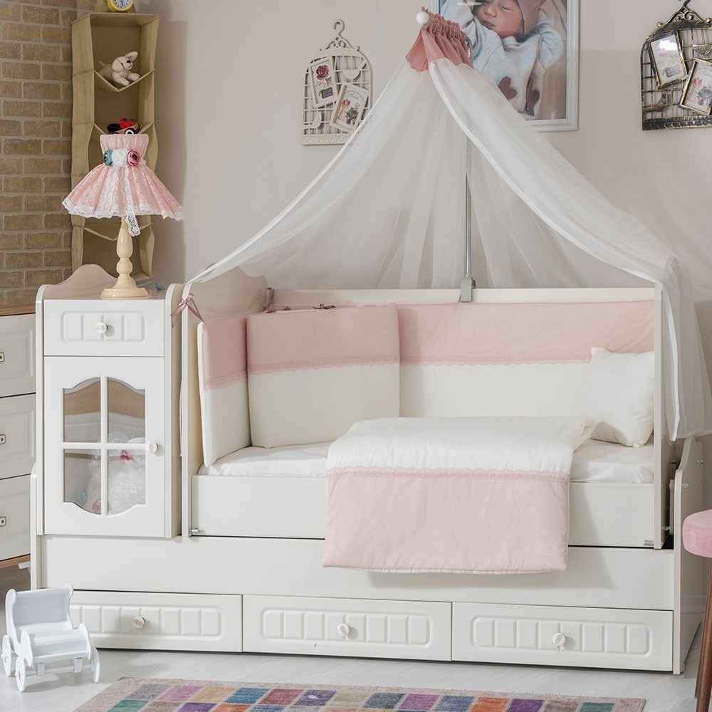 Mini Baby Eco Bebek Uyku Seti 10 Parça 80x130 cm Pembe
