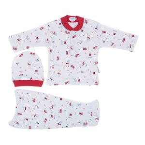 Sebi Bebek Pijama Takımı 12228 Kırmızı