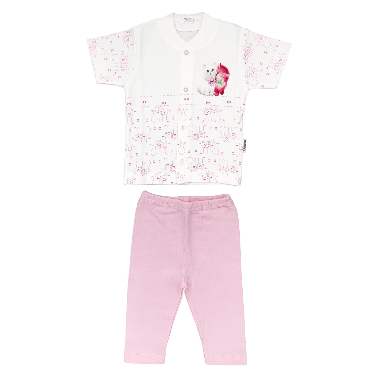 Sebi 12003 Bebek Pijama Takımı Pembe