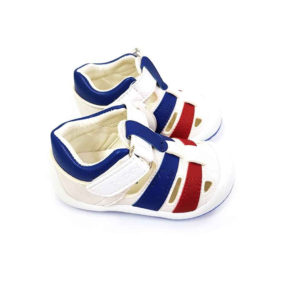 Pappix 676 Bebek Ayakkabısı Beyaz-Lacivert