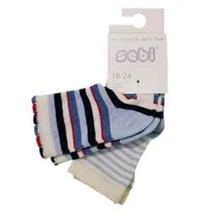 Sebi Bebe 6205 2'li Bebek Çorabı Lacivert-Mavi