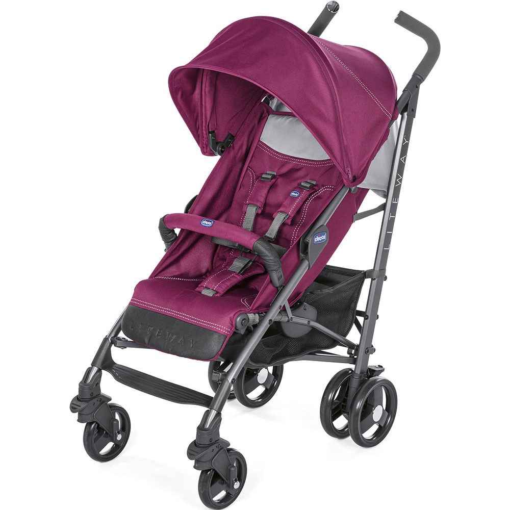 Chicco Lite Way 3 Top Baston Bebek Arabası Red Plum