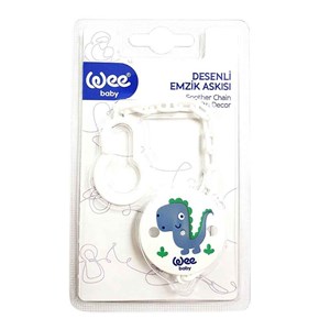 Wee Baby 901 Desenli  Emzik Askısı Gri