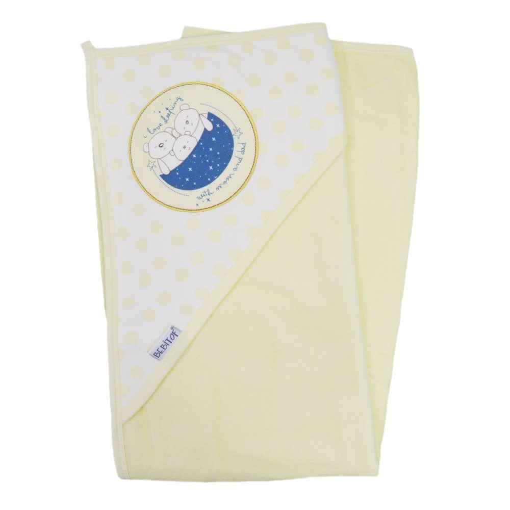 Bebitof 3258 Puanlı Bebek Banyo Havlusu Sarı