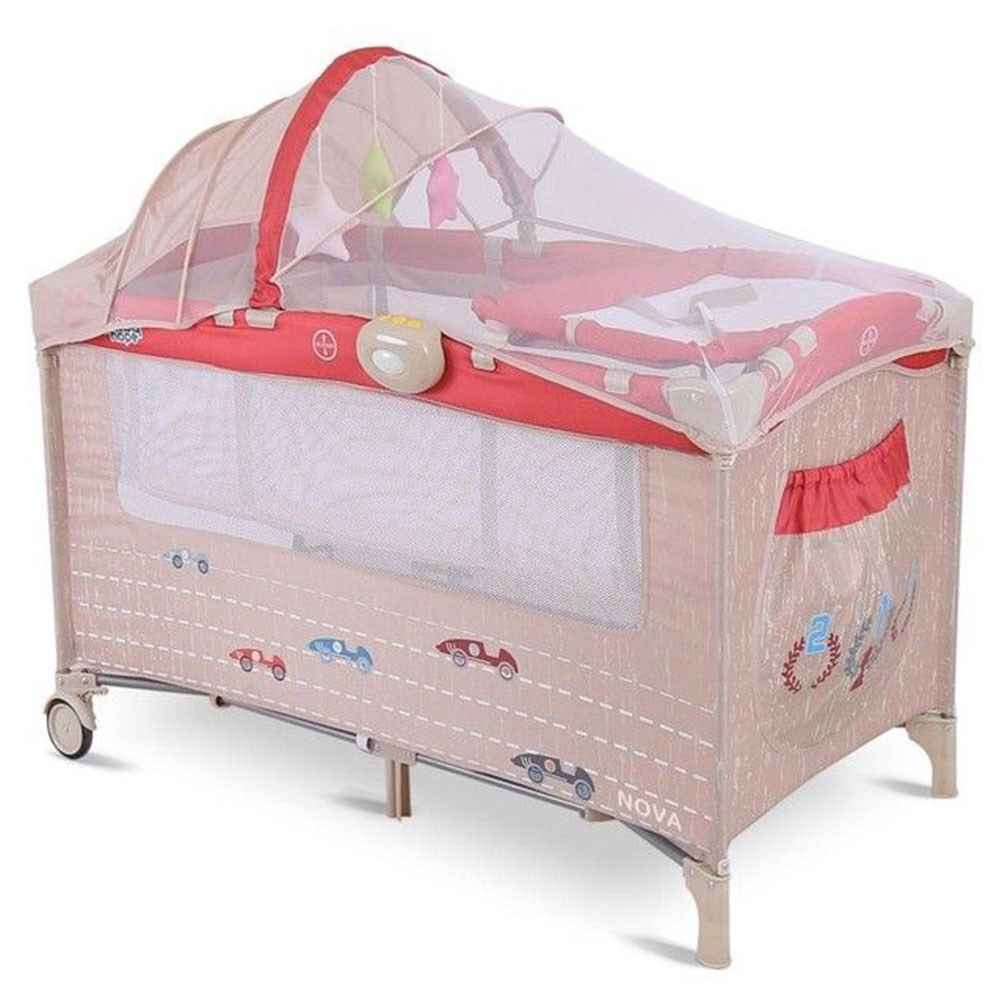 Babyhope Nova Oyun Parkı 60x120 cm KırmızıHaki Fiyatı İlke Bebe