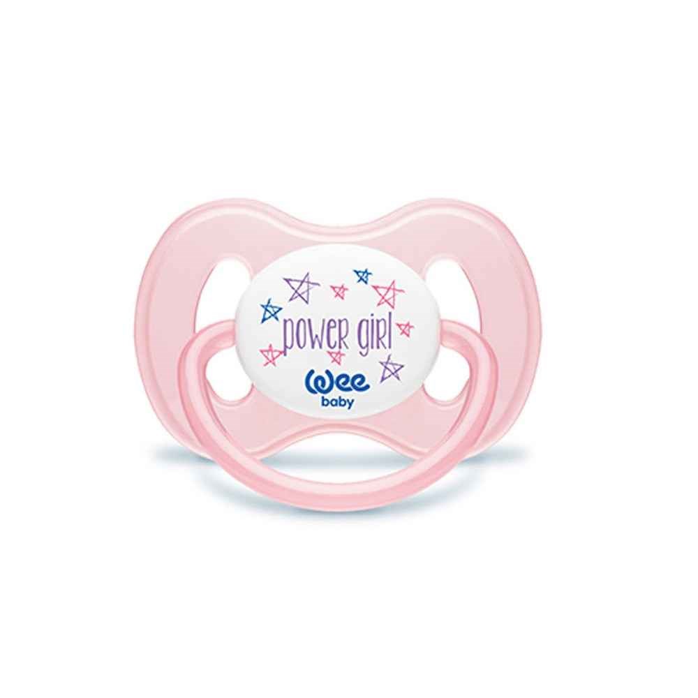 Wee Baby 159 Kelebek Emzik No:2 Beyaz-Pembe
