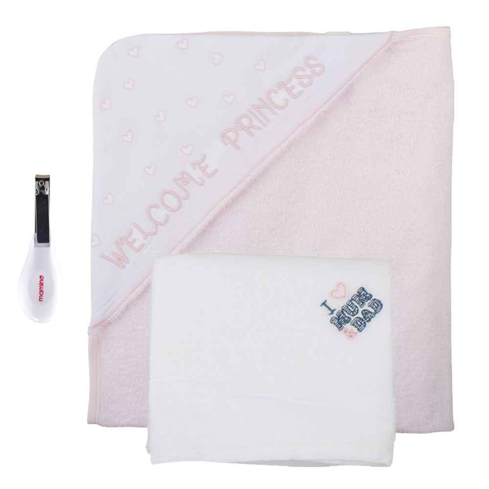 İdil Baby 11389 Bebek Havlu Seti Pembe