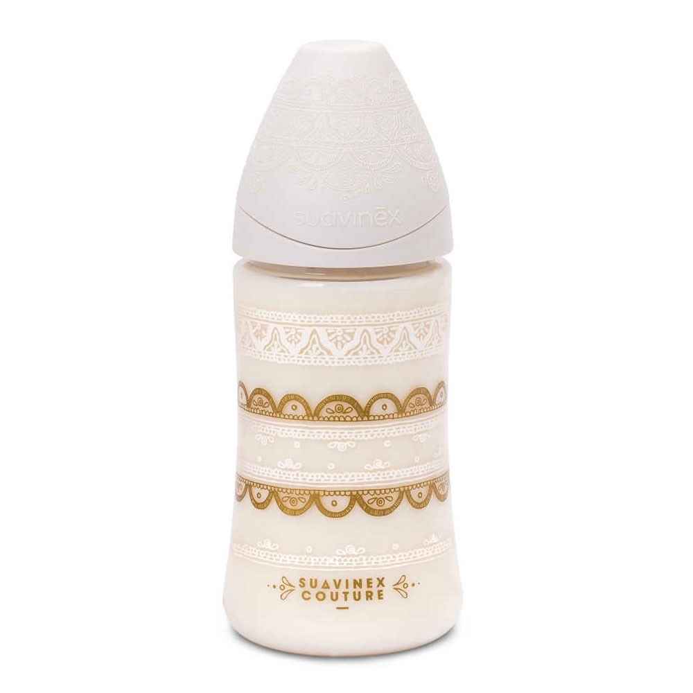 Suavinex 3162102 Haute Couture Geniş Ağız Biberon 270Ml Beyaz