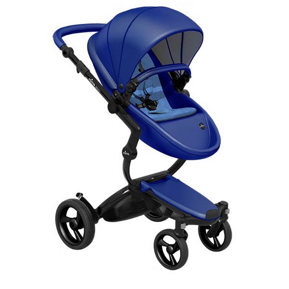 Mima Xari İkili Sistem Portbebeli Bebek Arabası Mavi-Siyah