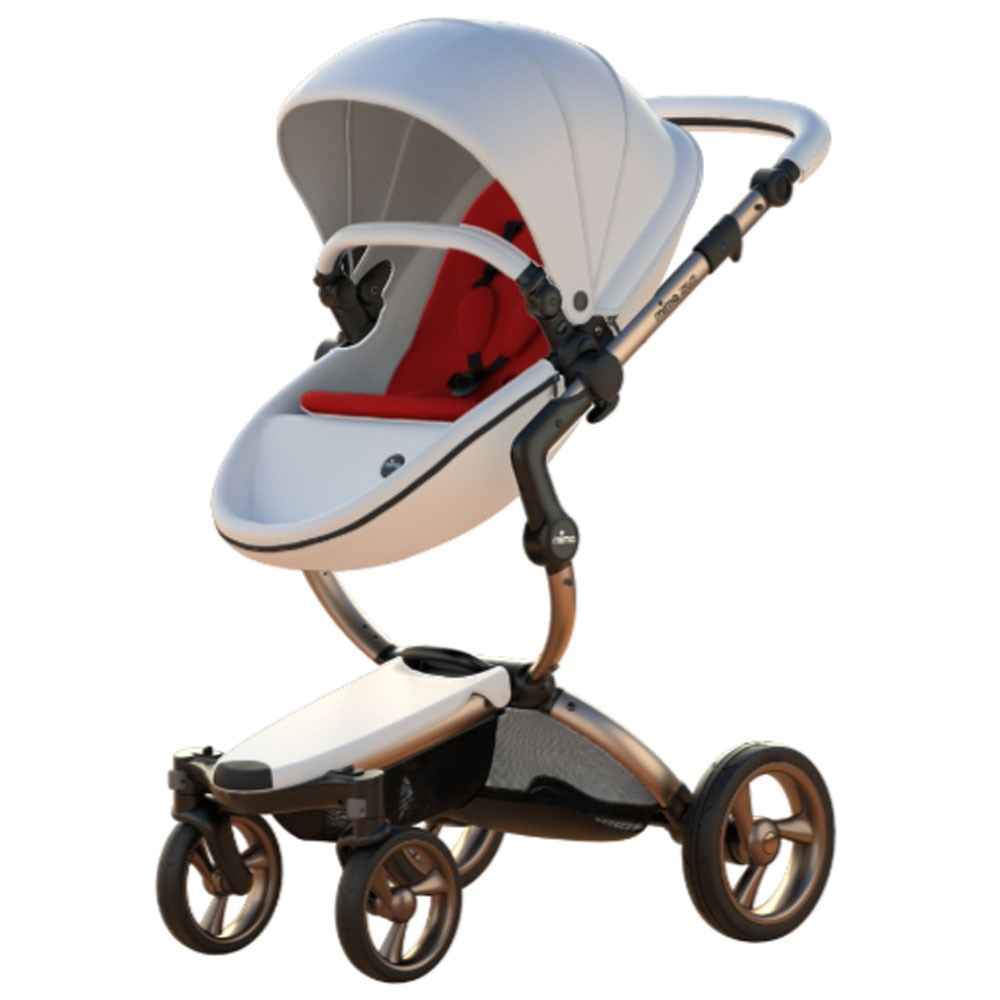 Mima Xari İkili Sistem Portbebeli Bebek Arabası Ruby Red