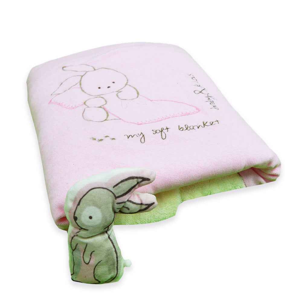 Bebbemini 1633 Oyuncaklı Battaniye Pembe