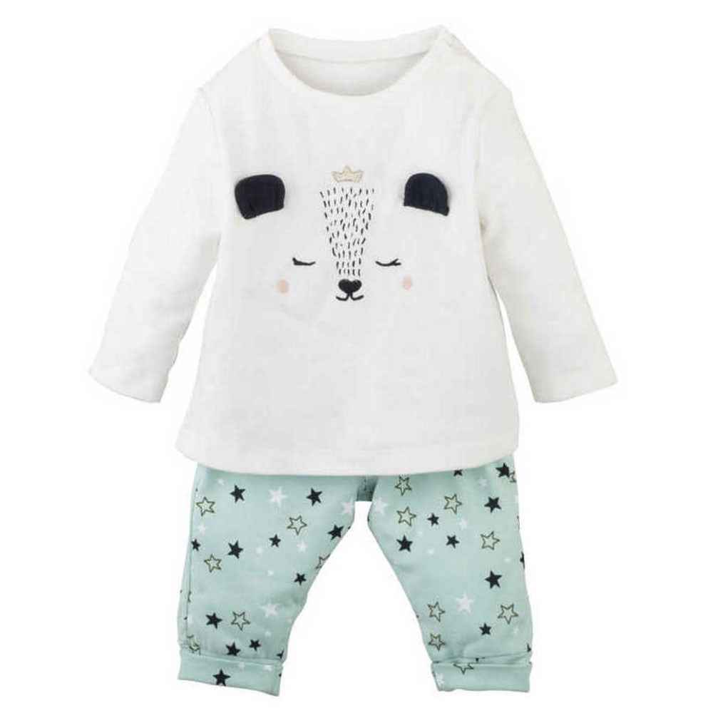 Mamino Bebek Pijama Takımı 10698 Krem