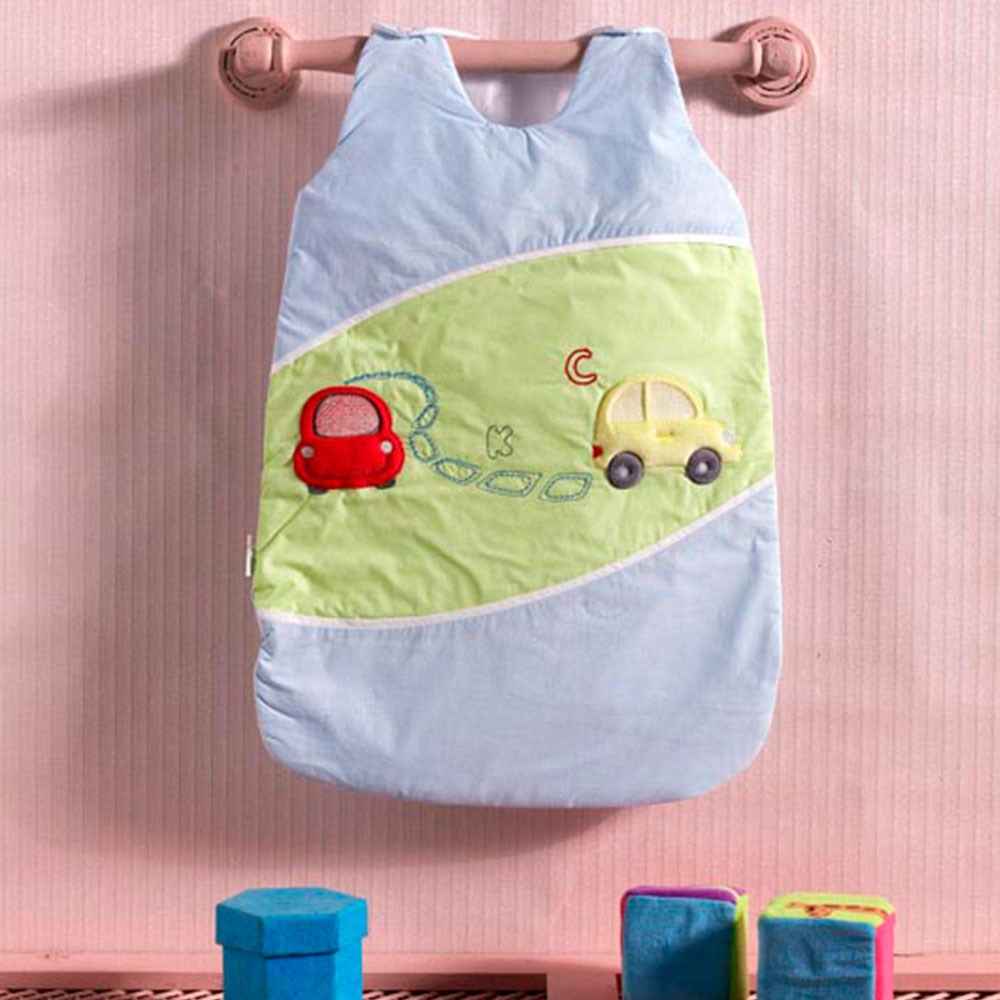 Kidboo Traffic Jam Bebek Uyku Tulumu Mavi-Yeşil