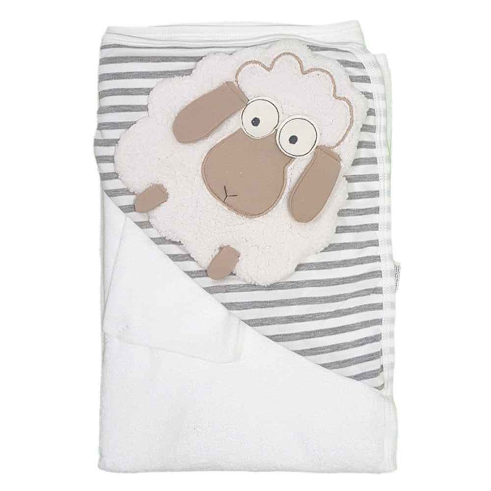 Mymio Kuzu Bebek Havlusu 9350 80x90 cm Gri