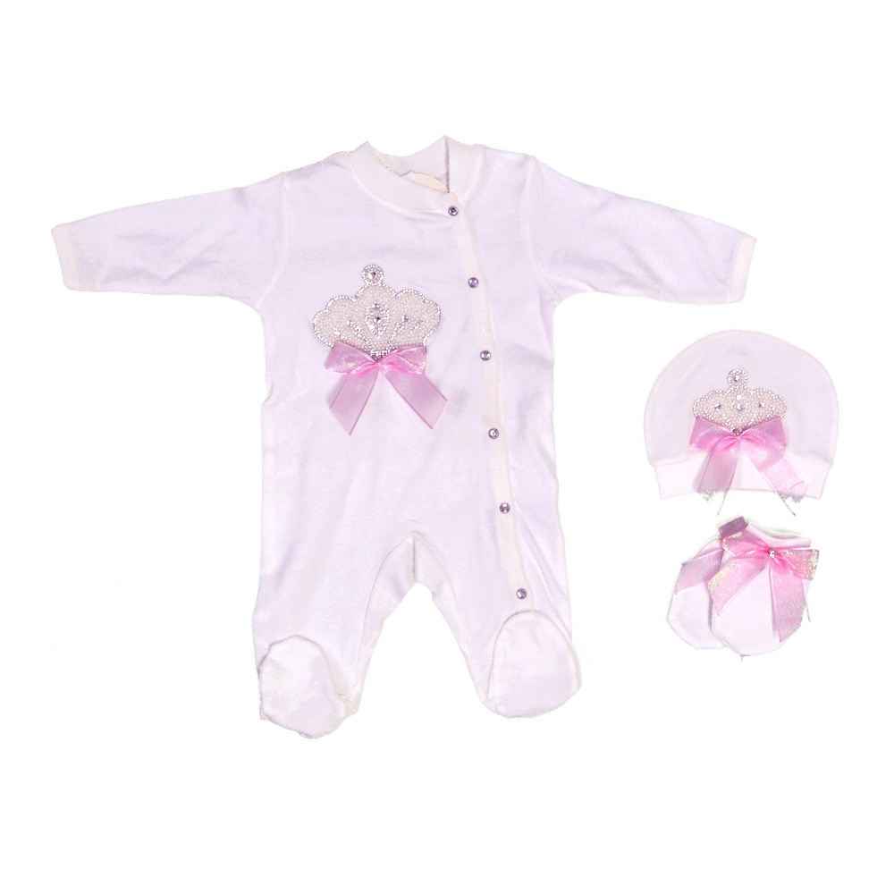 Eda Baby Bebek Tulum Seti 1218  Pembe