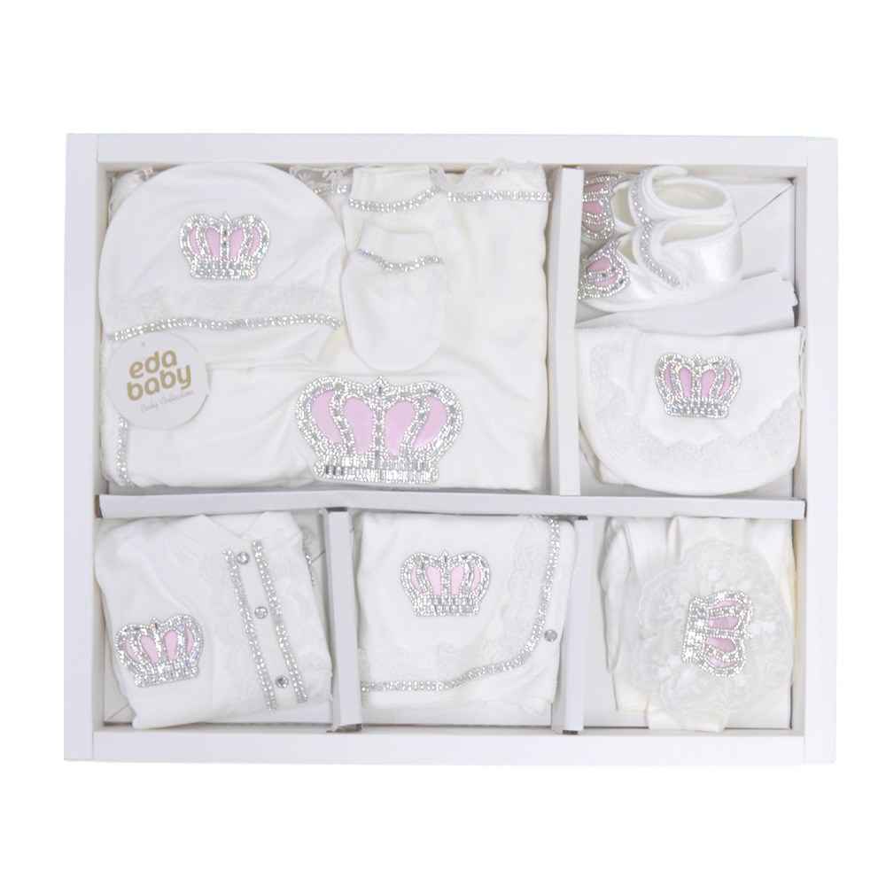 Eda Baby Hastane Çıkışı 10'lu Set 0-3 Ay 1055 Ekru-Pembe
