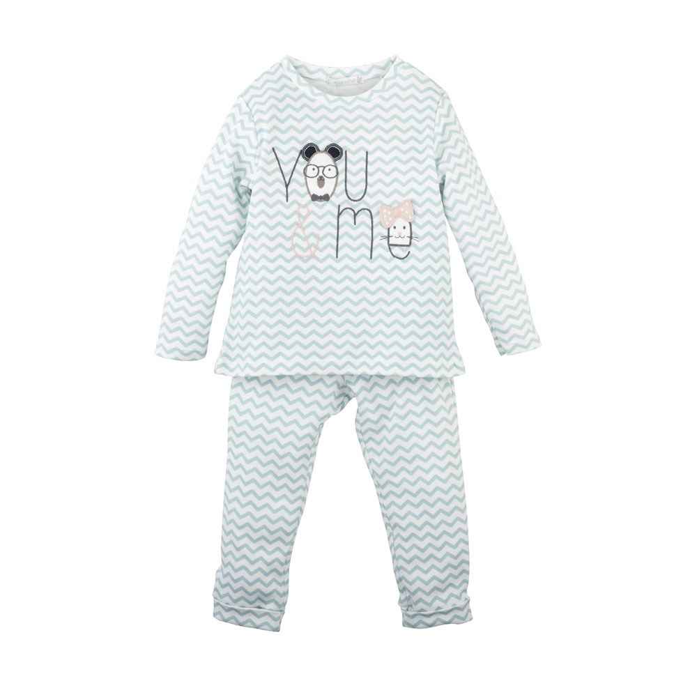 Mamino Bebek Pijama Takımı 10692 Baskılı