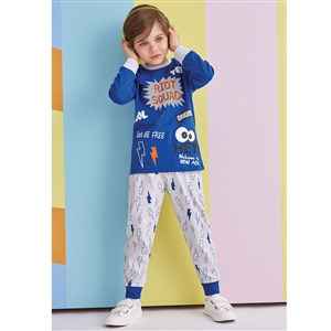 Roly Poly Erkek Çocuk Pijama Takımı RP1303-1 Saks