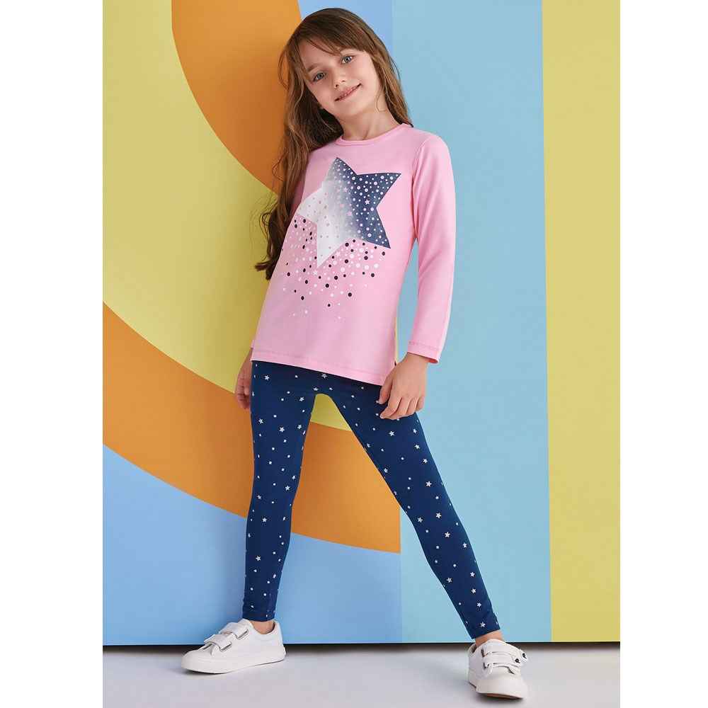 Roly Poly Çocuk Pijama Takımı RP1351 Açık Pembe