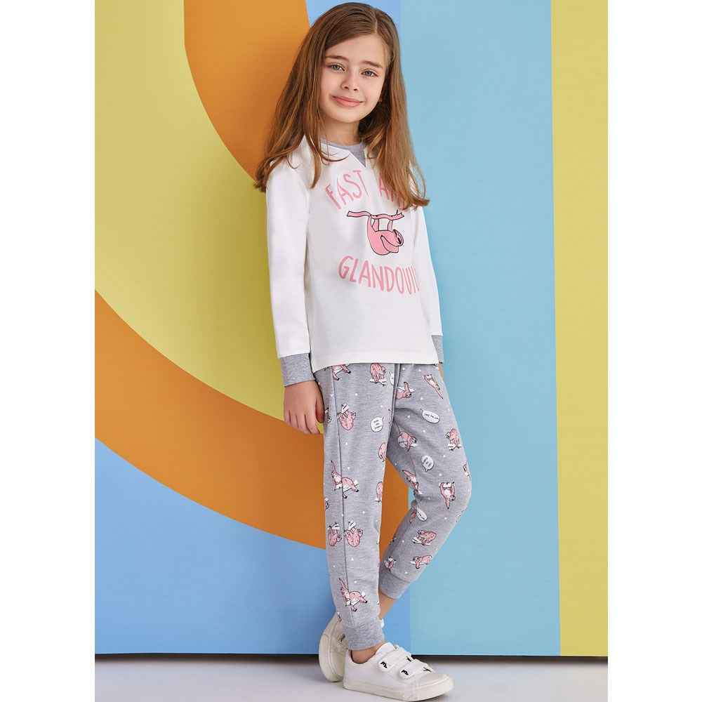 Roly Poly Çocuk Pijama Takımı RP1354 Krem