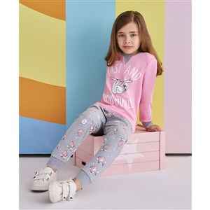 Roly Poly Çocuk Pijama Takımı RP1354 Açık Pembe