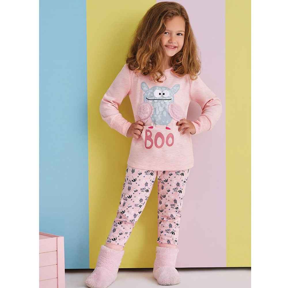 Roly Poly Çocuk Pijama Takımı RP1364 Pembe