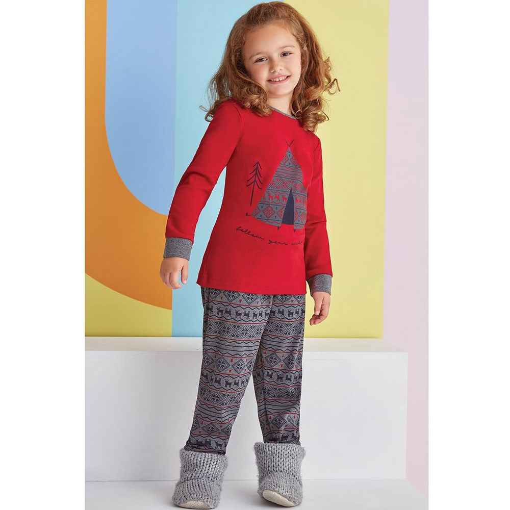 Roly Poly Çocuk Pijama Takımı RP1380 Kırmızı