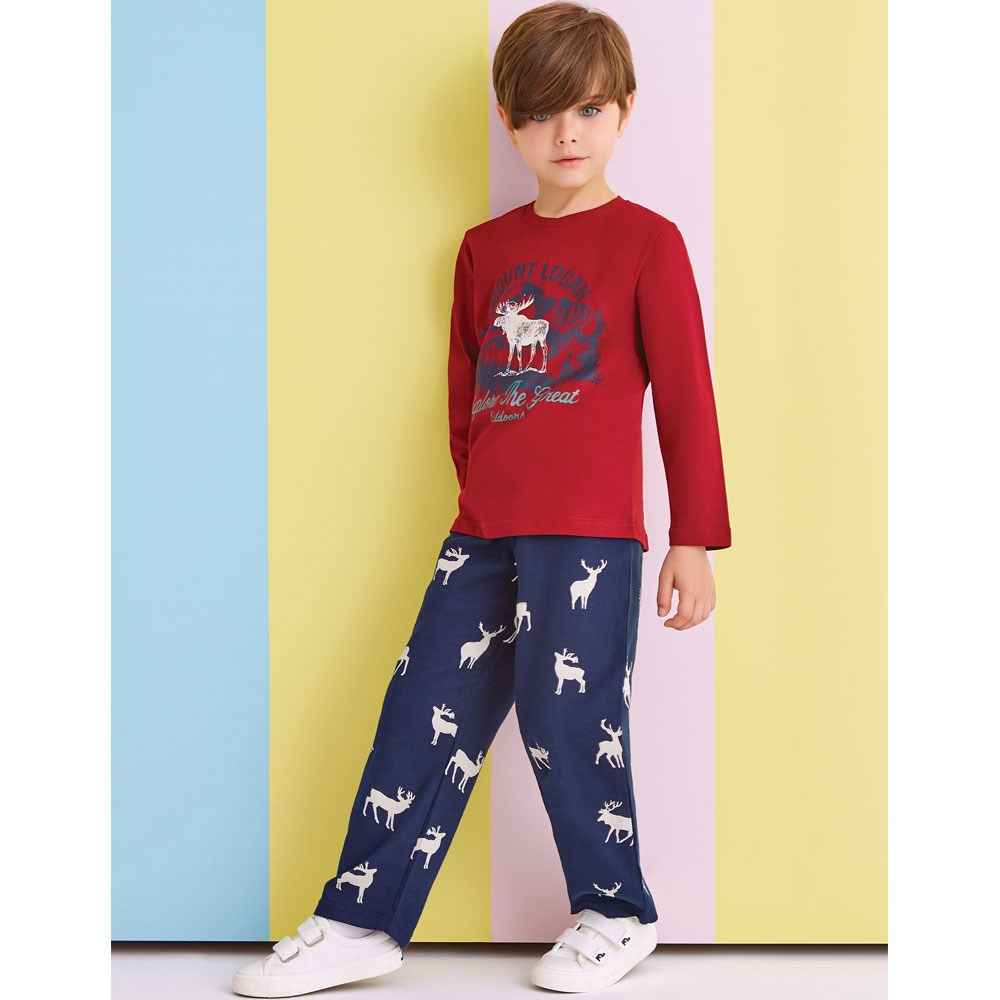 Roly Poly Çocuk Pijama Takımı RP1317 Bordo