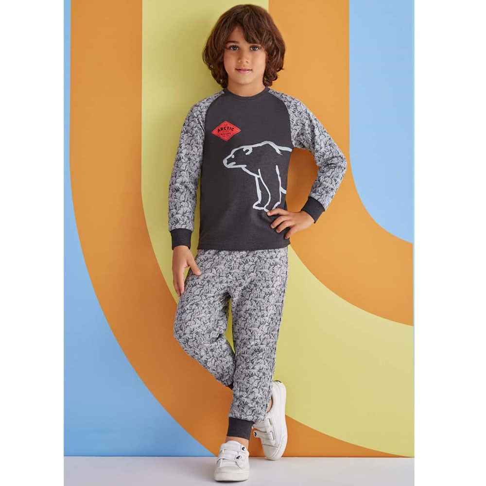 Roly Poly Çocuk Eşofman Takımı RP1340 Koyu Gri