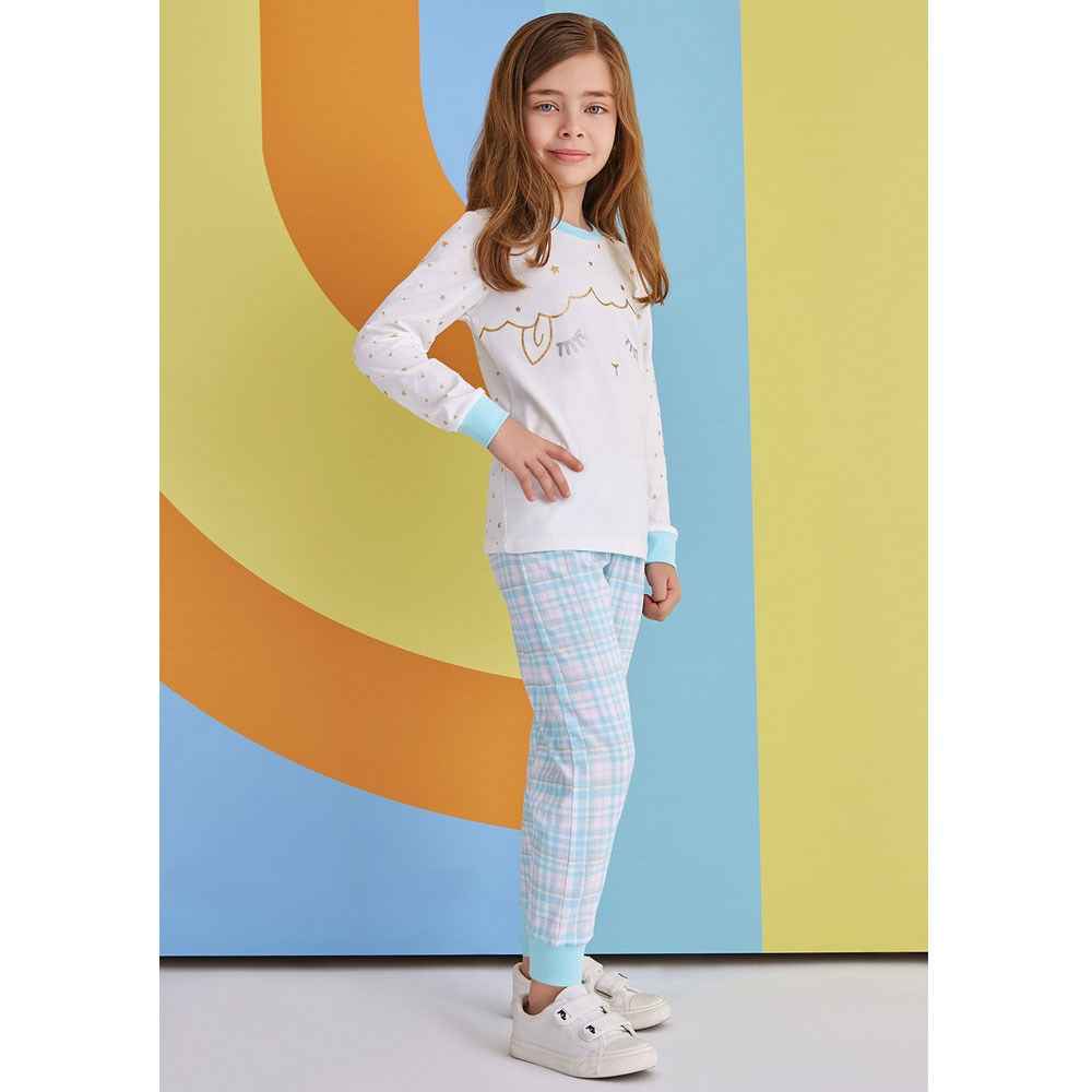 Roly Poly Çocuk Pijama Takımı RP1350 Krem